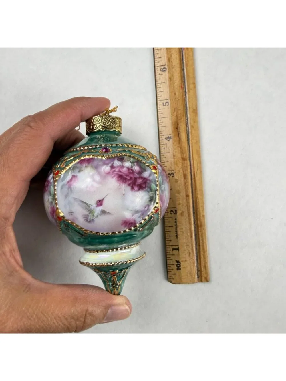 Vintage 1998 Lena Liu's Ornaments Ruby Throated and Anna's Hummingbird